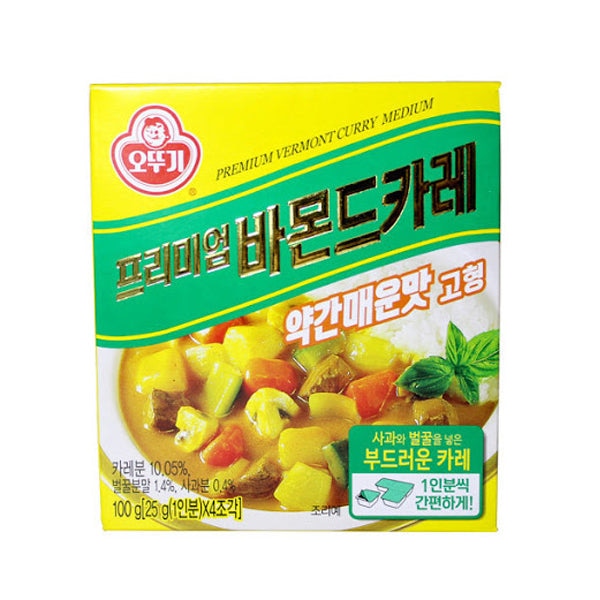 [Ottogi] Premium Vermont Gold Curry Mix (Medium Hot) 200g - 