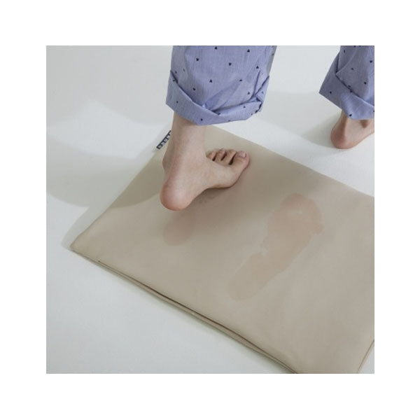 Absorbent Diatomaceous Earth Bath Mat (Beige) - Daily 