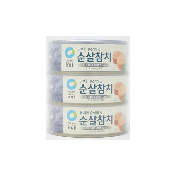 [Chungjungone] Chunk Light Tuna Can 135g*3 - 