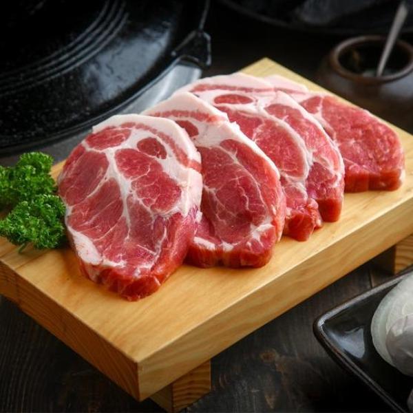 [Mugifuji] Premium Pork Collar Butt Steak approx 1.2lb - 