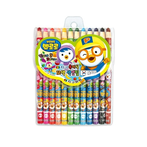 Pororo Color Pencil 12 Color - Daily Supplies