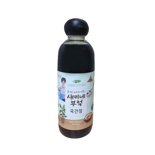 [Sempio] Semine Kitchen Soy Sauce for Soup 830ml - 